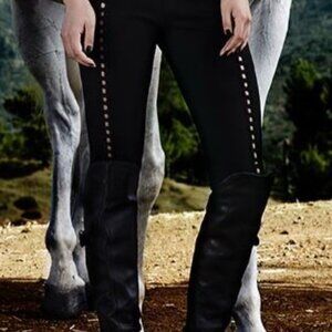 Minxx Issachar Black Open Weave Leggings XS